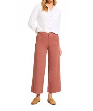 NEW FDJ christina wide ankle denim pant in bronze